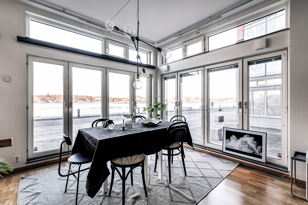 Dining room - scandinavian dining room idea in Stockholm