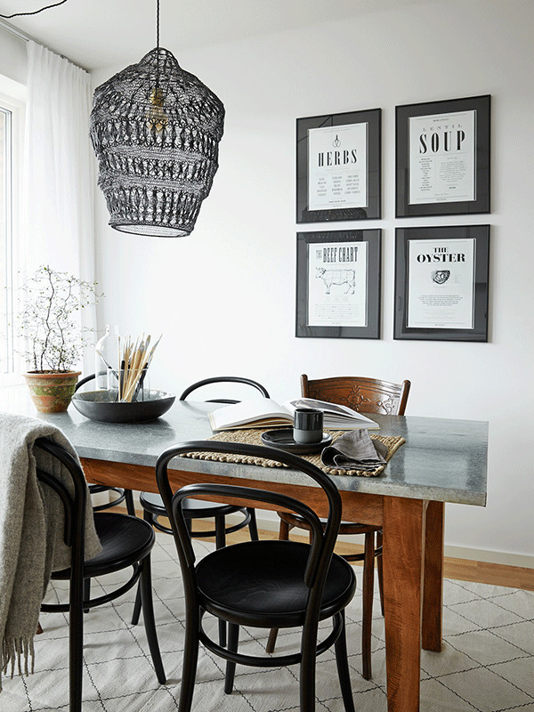 Inspiration for a scandi dining room in Stockholm.