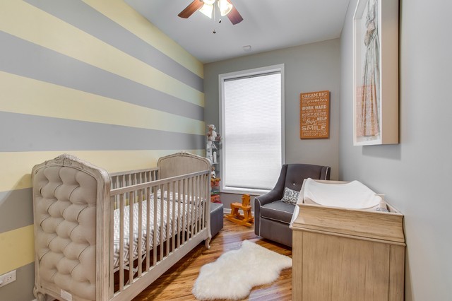 baby room accent wall