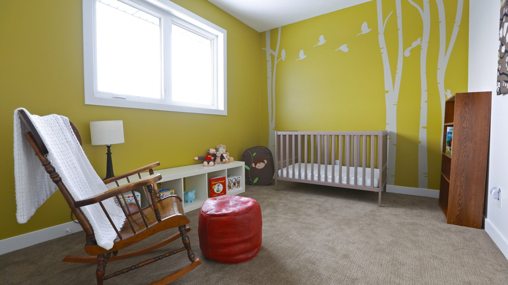 This is an example of a modern nursery in Other.