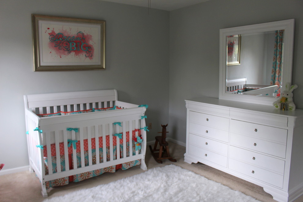 Mid-sized elegant nursery photo in Other