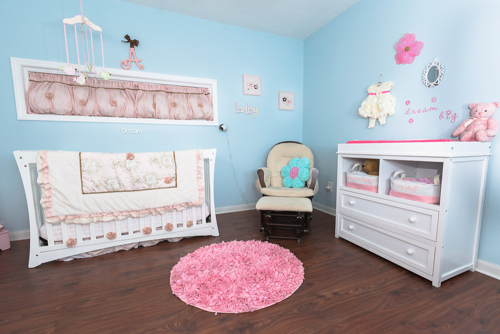75 photos et idées déco de chambres de bébé fille romantiques - Octobre  2022 | Houzz FR
