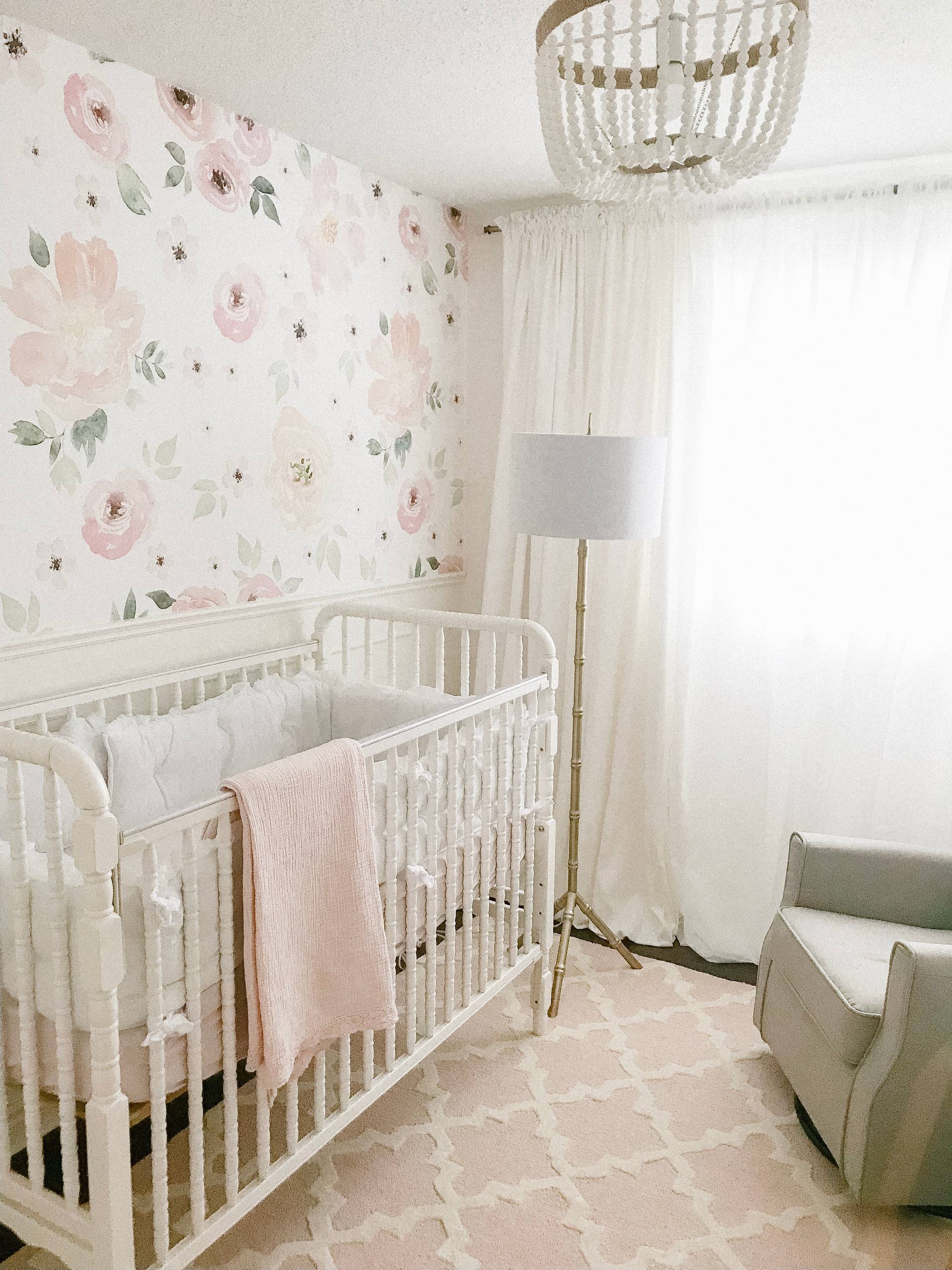 shabby chic baby girl nursery