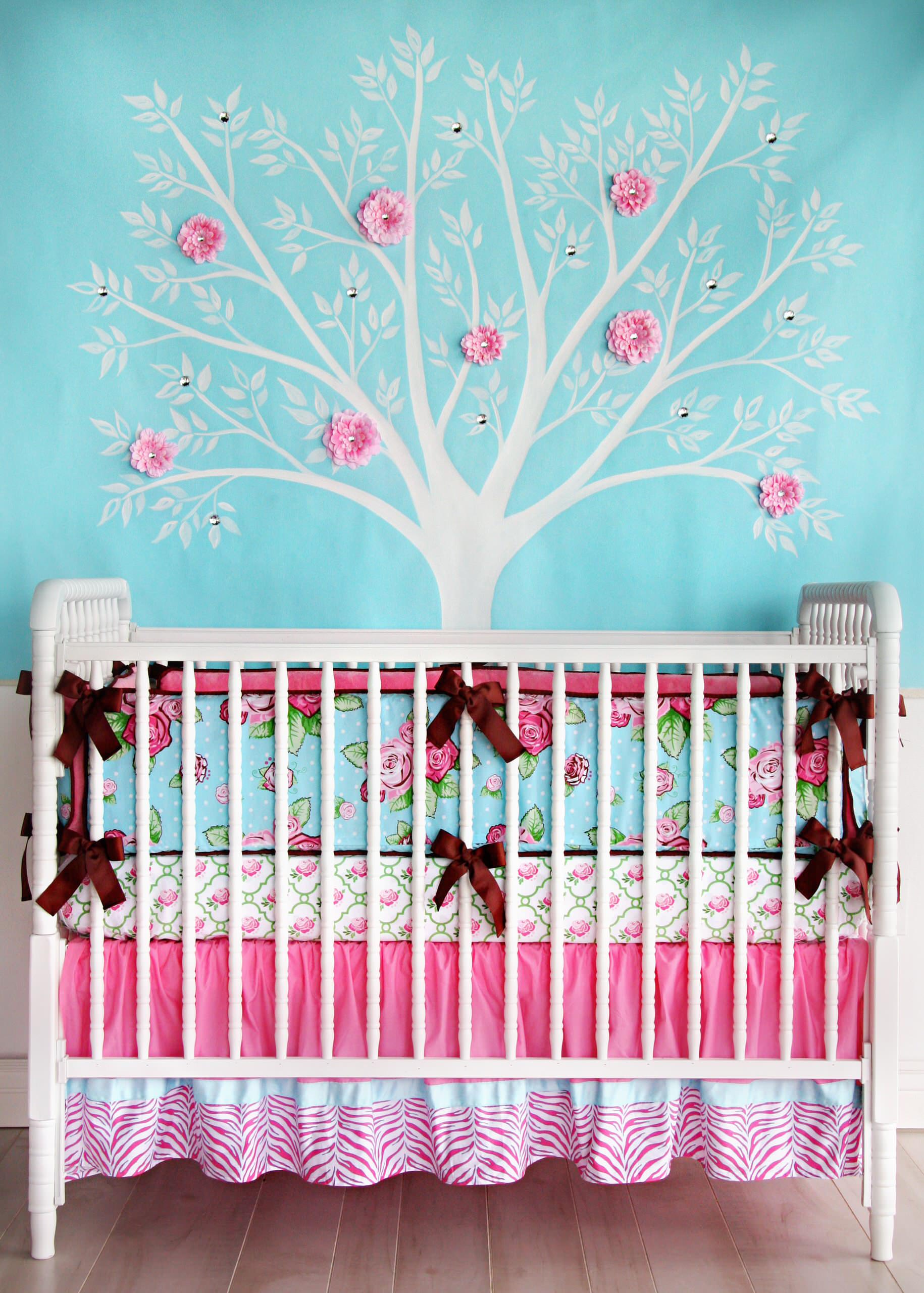 pink and turquoise nursery ideas