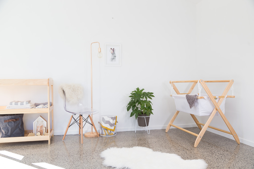 クライストチャーチにある北欧スタイルのおしゃれな赤ちゃん部屋の写真