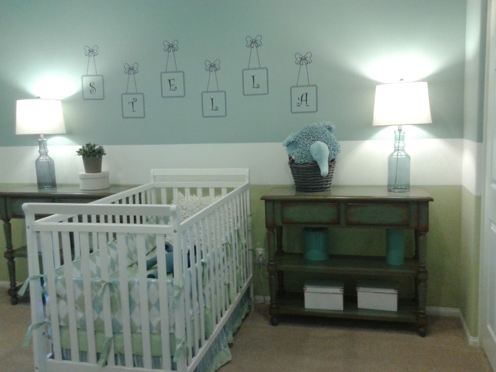 Пример оригинального дизайна: комната для малыша в современном стиле