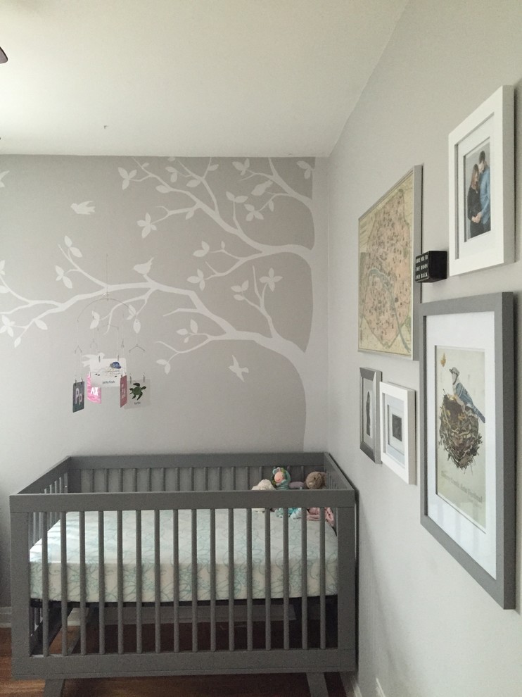 Inspiration for a small contemporary nursery in Denver.