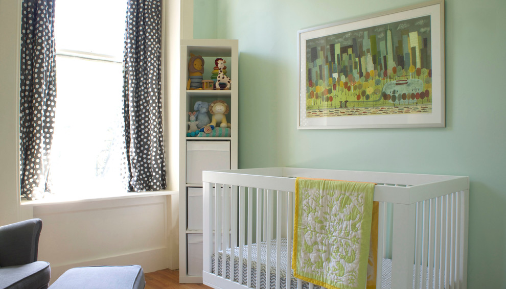 Идея дизайна: комната для малыша в стиле модернизм