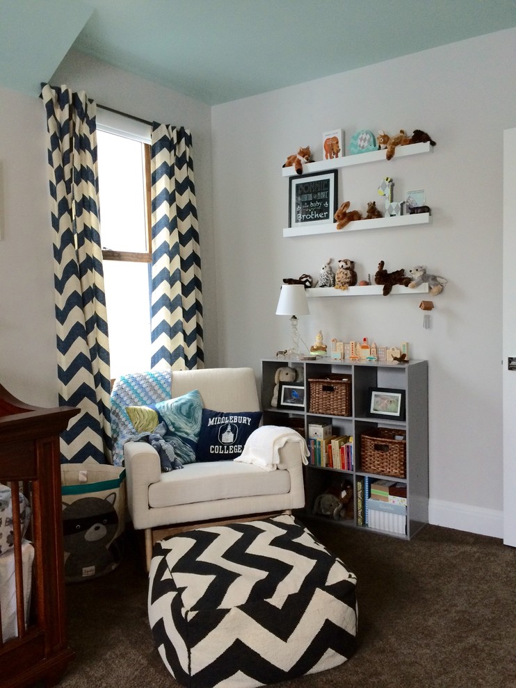 Стильный дизайн: комната для малыша в стиле фьюжн - последний тренд