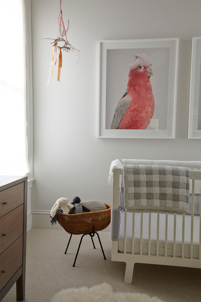На фото: комната для малыша в стиле ретро