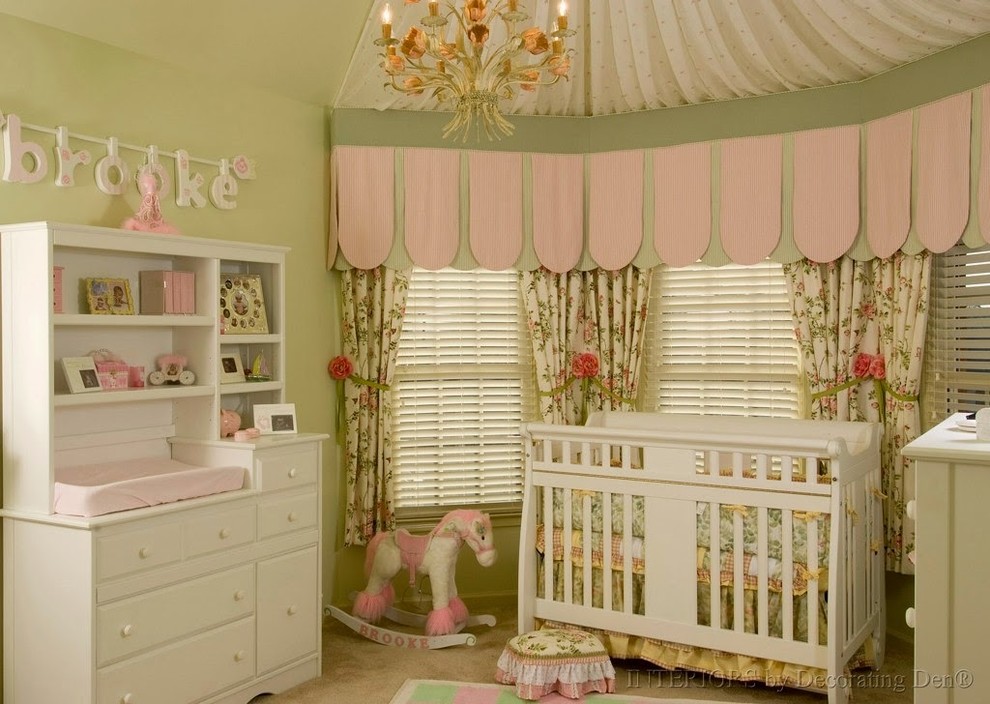 Inspiration for a mid-sized timeless nursery remodel in Los Angeles