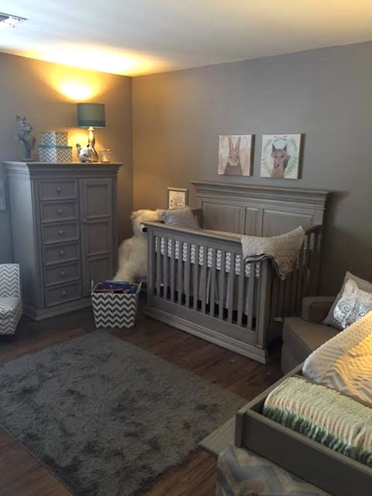 Inspiration for a transitional nursery remodel in Phoenix