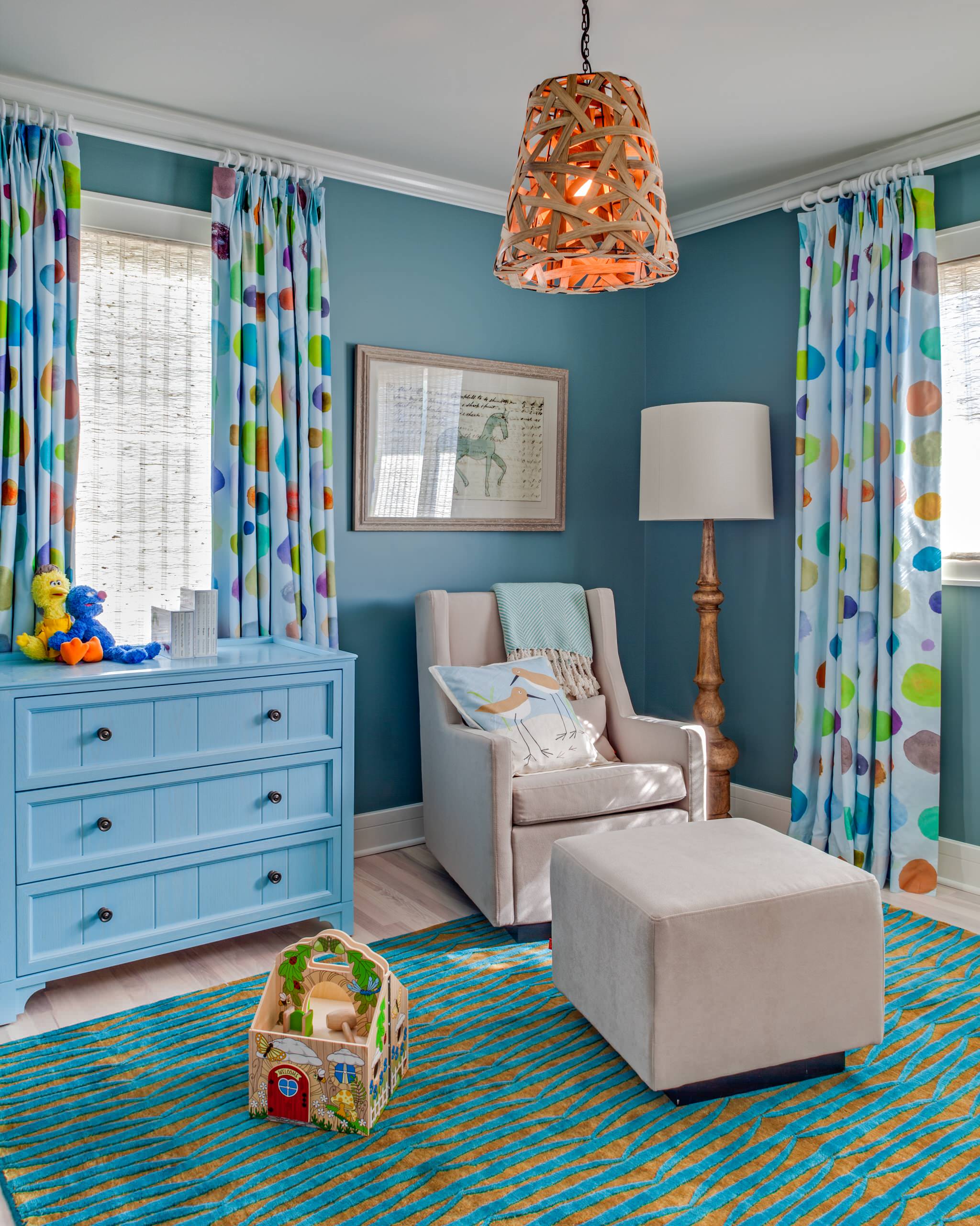 turquoise baby room
