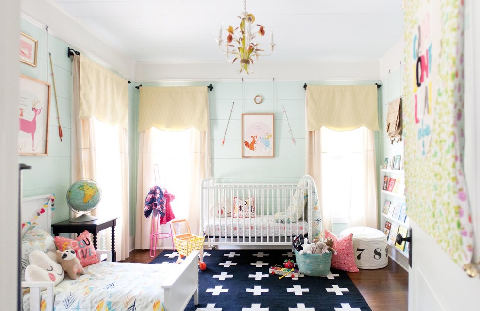 Inspiration for an eclectic nursery in New York.
