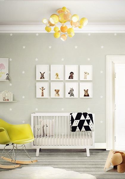 Стильный дизайн: комната для малыша в стиле кантри - последний тренд