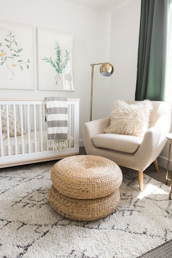 Idée de décoration pour une chambre de bébé vintage.