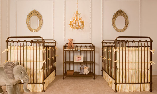Example of a classic gender-neutral nursery design in Baltimore