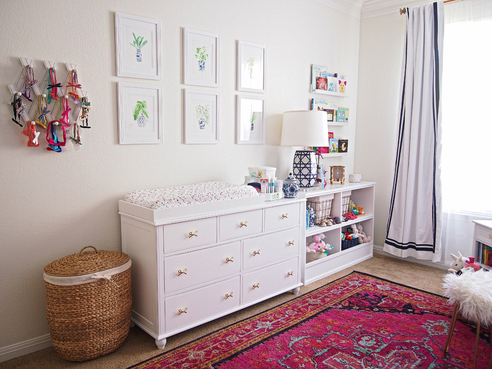 На фото: комната для малыша в восточном стиле для девочки