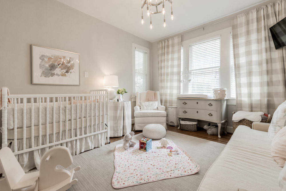 farmhouse baby girl nursery