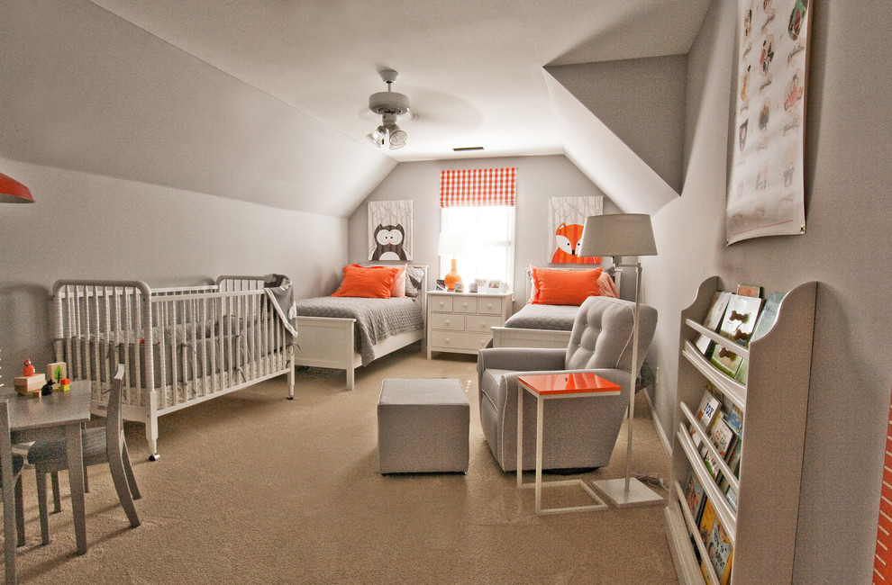 アトランタにあるトラディショナルスタイルのおしゃれな赤ちゃん部屋の写真