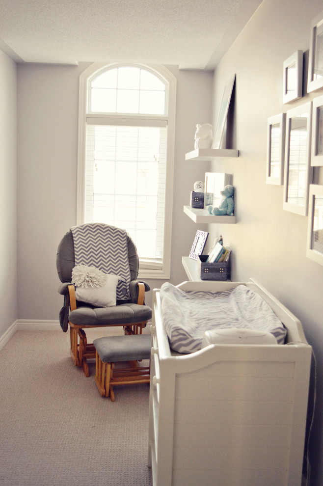 This is an example of a contemporary nursery in Toronto.