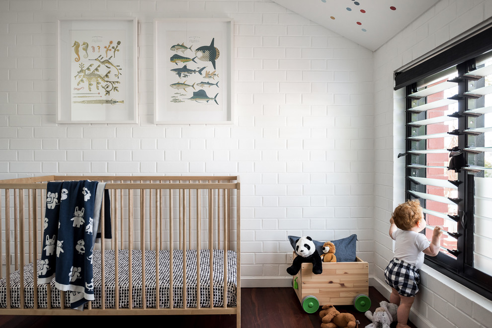 Свежая идея для дизайна: комната для малыша в стиле лофт - отличное фото интерьера