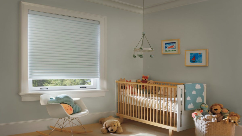 Свежая идея для дизайна: комната для малыша в современном стиле - отличное фото интерьера