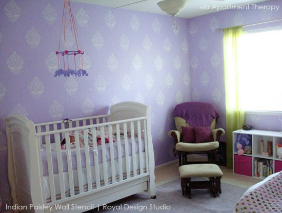 На фото: комната для малыша в восточном стиле с