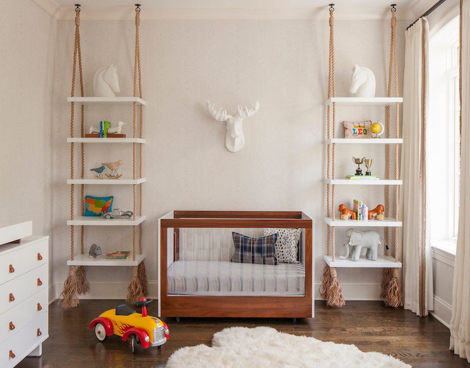 Design ideas for an eclectic nursery in Chicago.