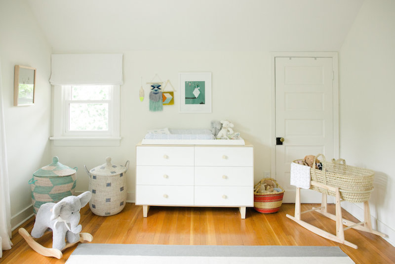 This is an example of a modern nursery in Nashville.