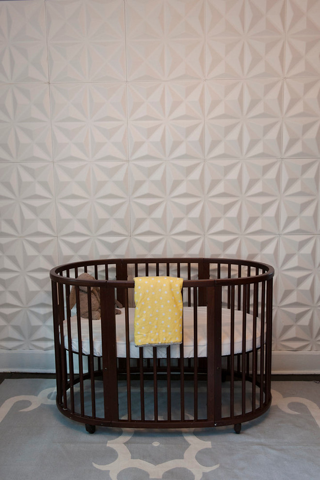 サンフランシスコにあるエクレクティックスタイルのおしゃれな赤ちゃん部屋の写真