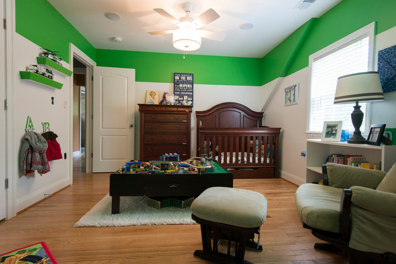 This is an example of a contemporary nursery in DC Metro.