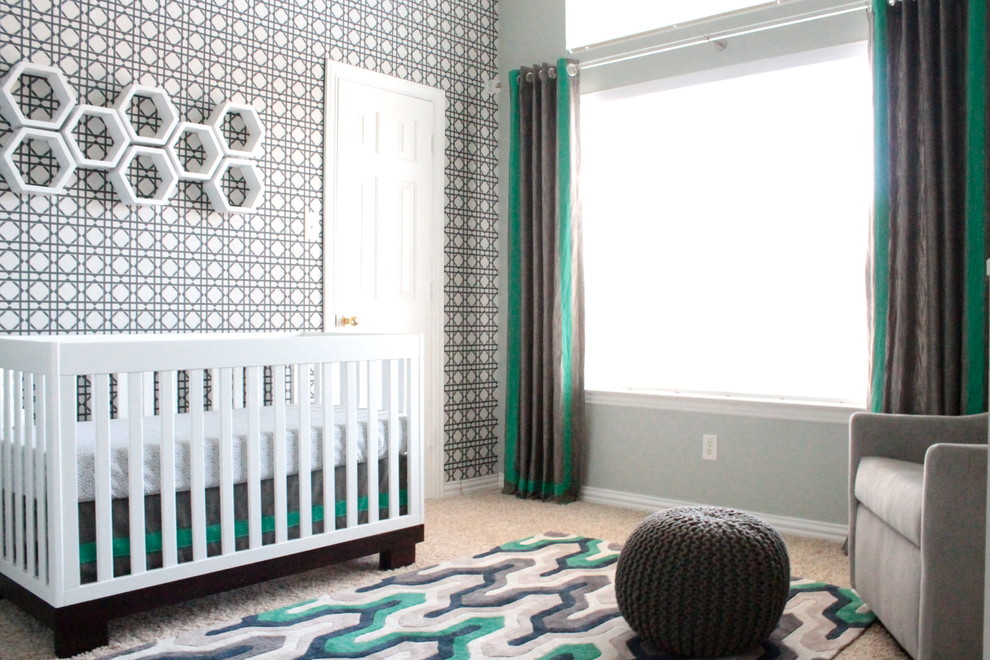 modern baby boy room