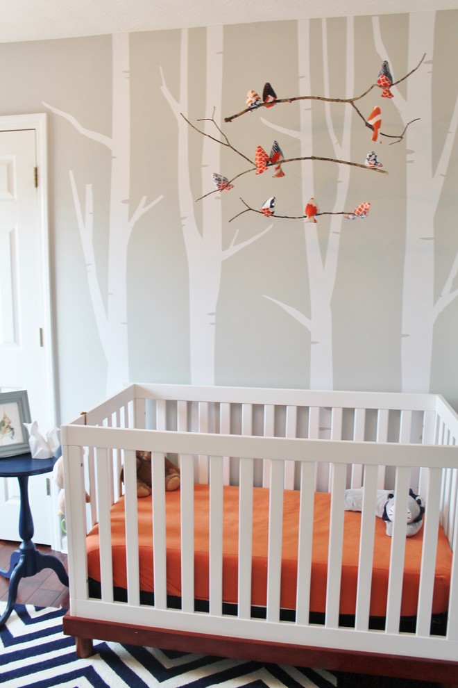 Свежая идея для дизайна: маленькая комната для малыша для на участке и в саду - отличное фото интерьера