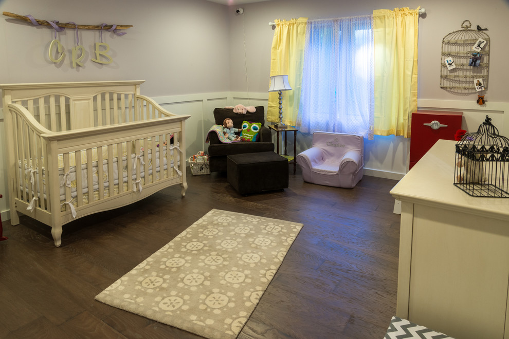 Aménagement d'une chambre de bébé moderne.