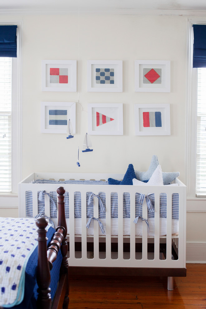 Inspiration for a world-inspired nursery in Charleston.