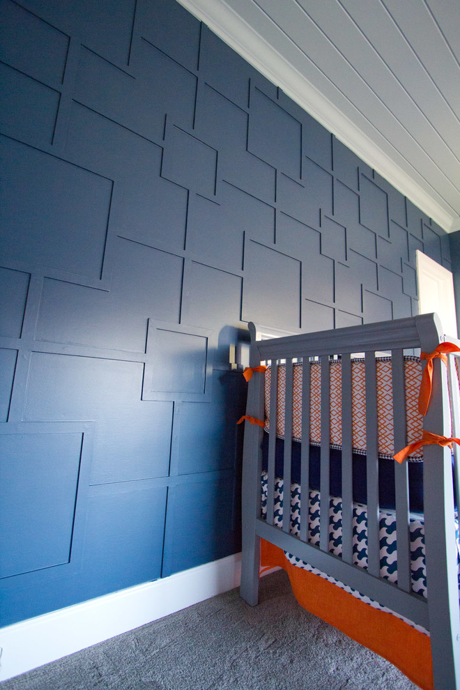 Идея дизайна: комната для малыша в стиле фьюжн
