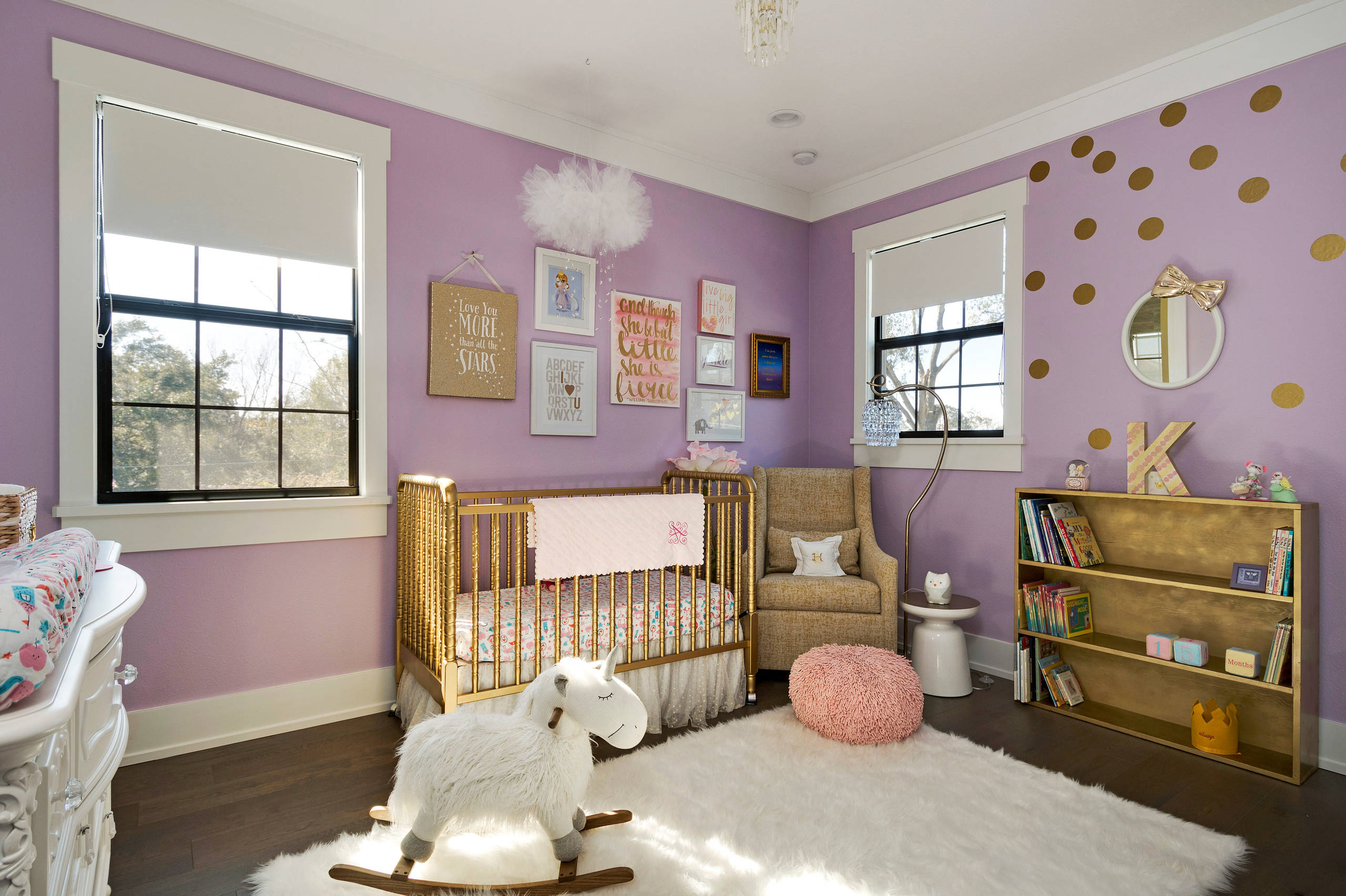 baby girl nursery ideas purple