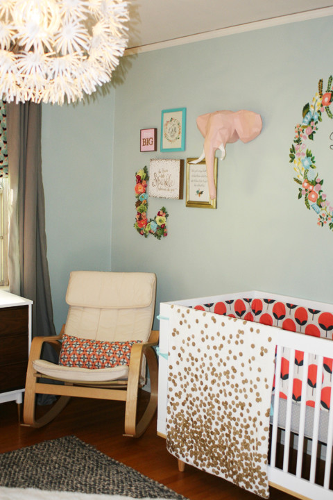 Inspiration for a mid-sized contemporary nursery remodel in Seattle