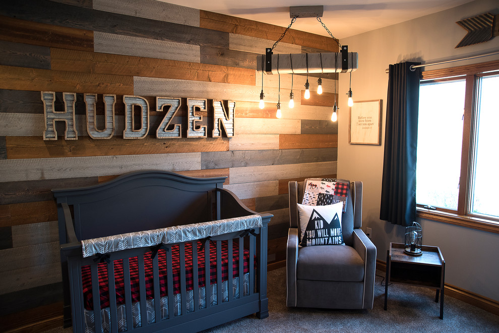 This is an example of a rustic nursery.