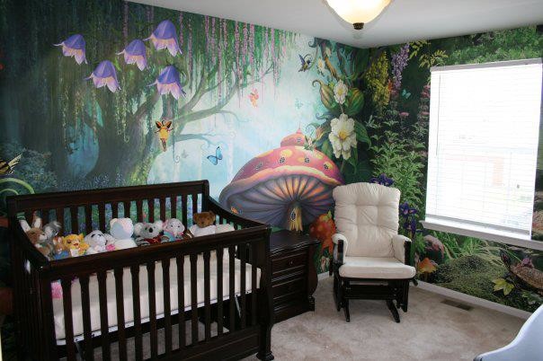 Свежая идея для дизайна: комната для малыша среднего размера в стиле фьюжн - отличное фото интерьера