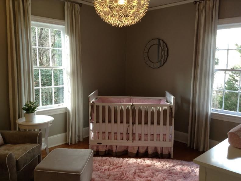 Inspiration for a transitional nursery remodel in Atlanta