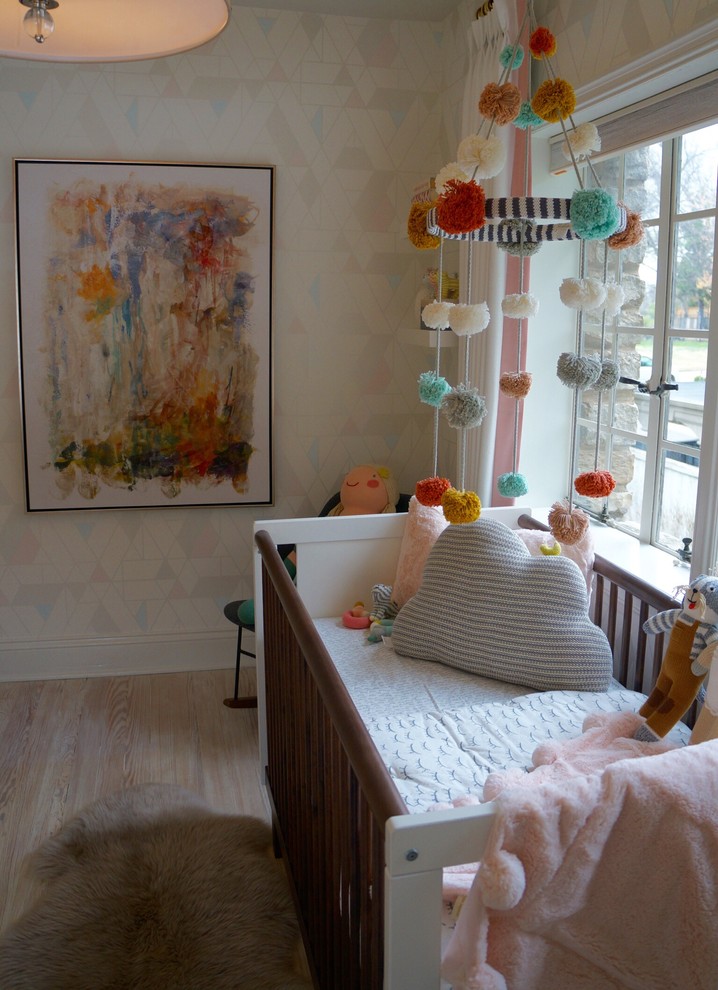Design ideas for a midcentury nursery in Other.