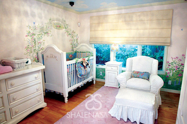 Inspiration for a classic nursery for girls in San Francisco.