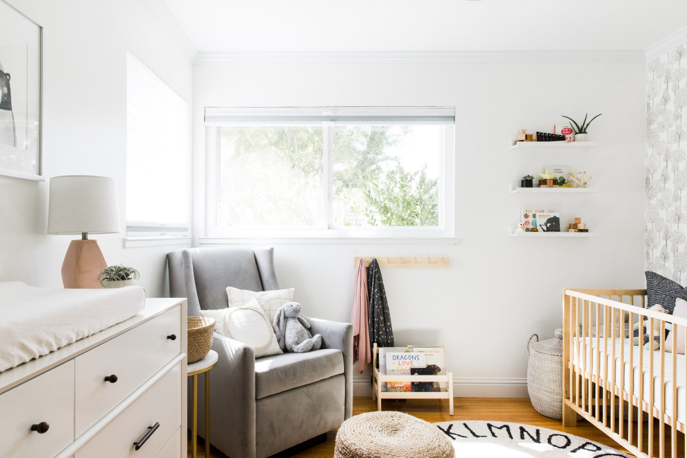 This is an example of a small traditional nursery in San Francisco.