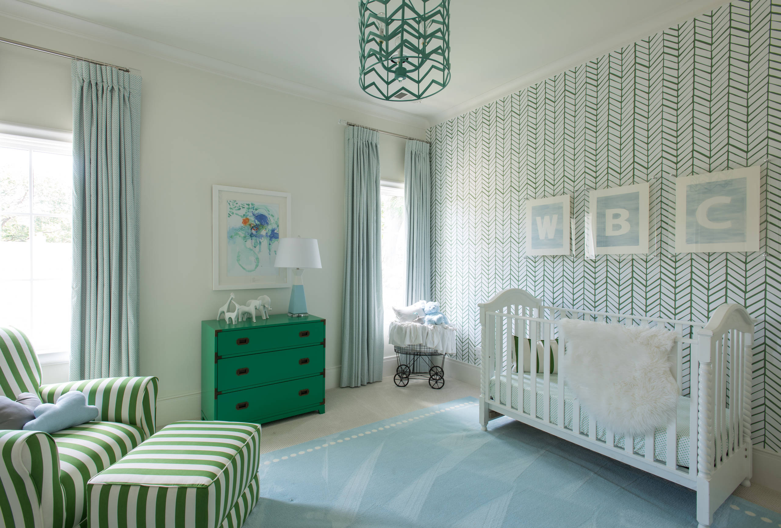 green baby nursery ideas