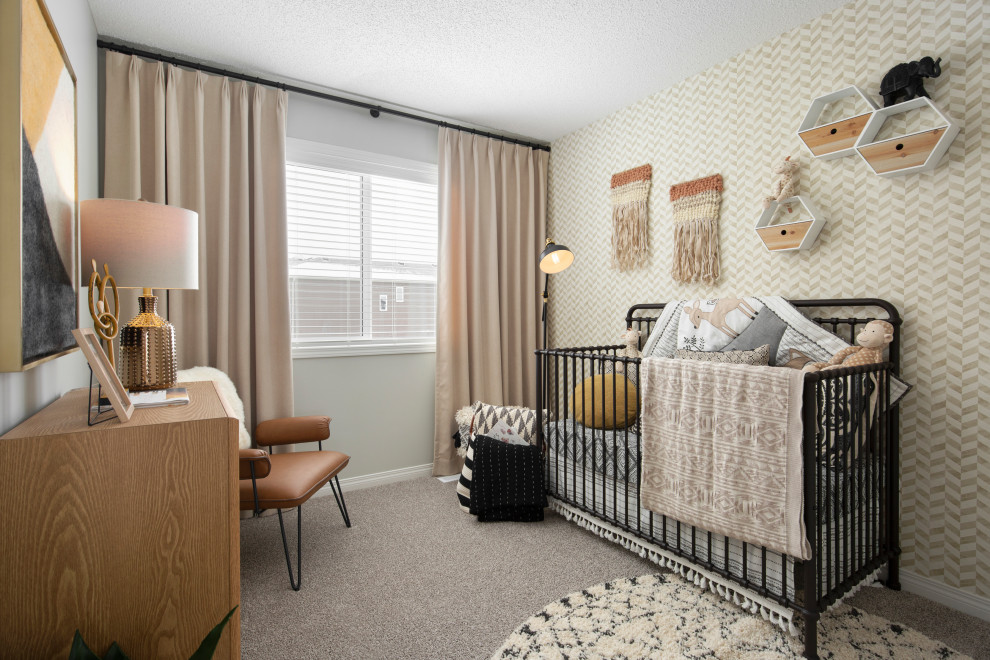 Inspiration for an eclectic nursery remodel in Calgary