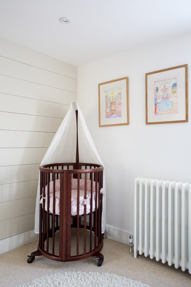Inspiration for a traditional nursery in London.