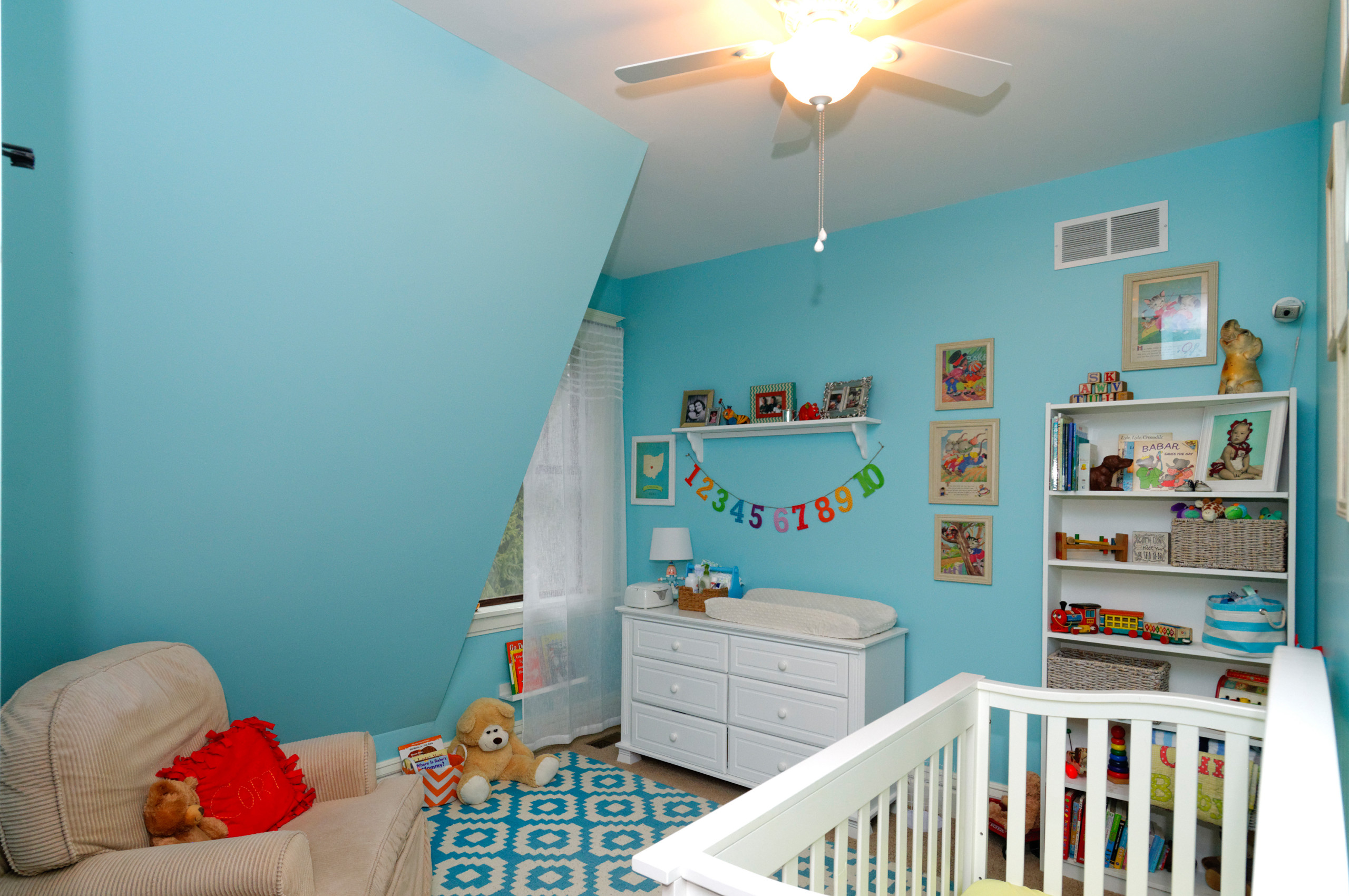 75 Beautiful Nursery With Blue Walls Pictures Ideas Style Farmhouse September 21 Houzz