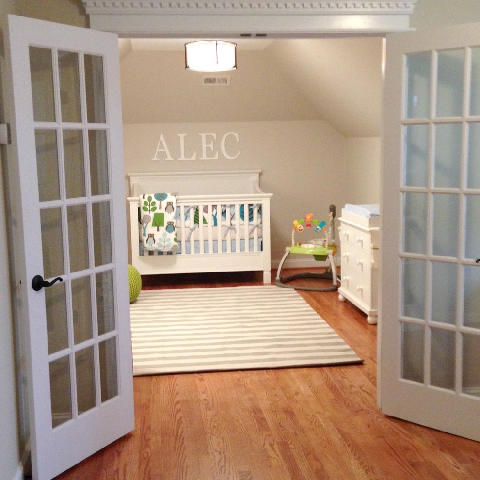 Design ideas for a contemporary nursery in Other.